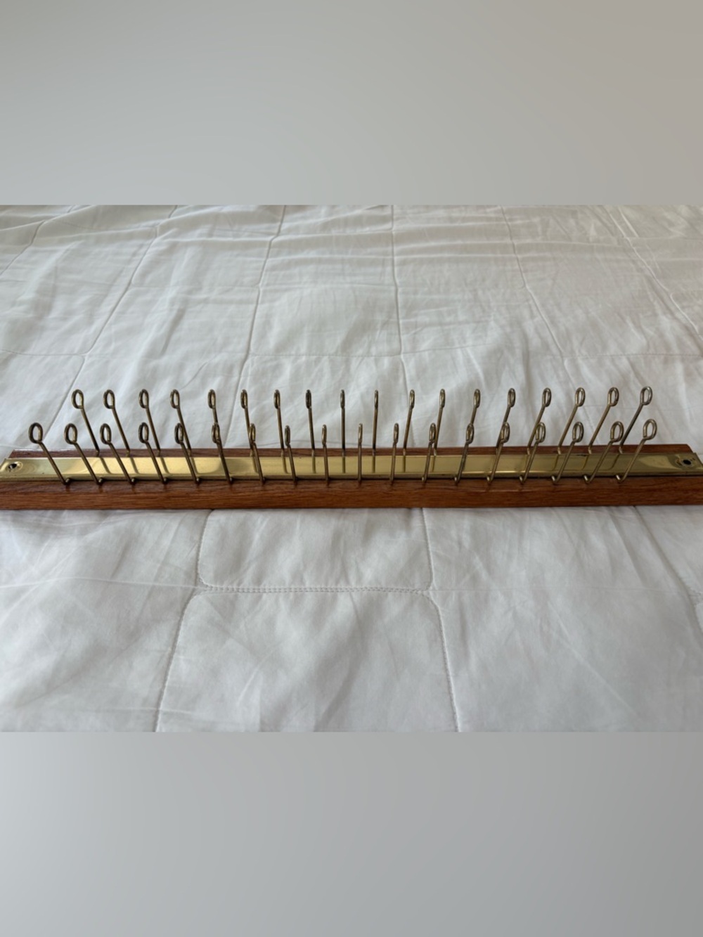 Vintage wooden tie/belt/scarf holder rack